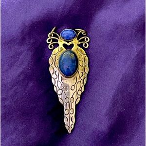 Pendant silver and lapis